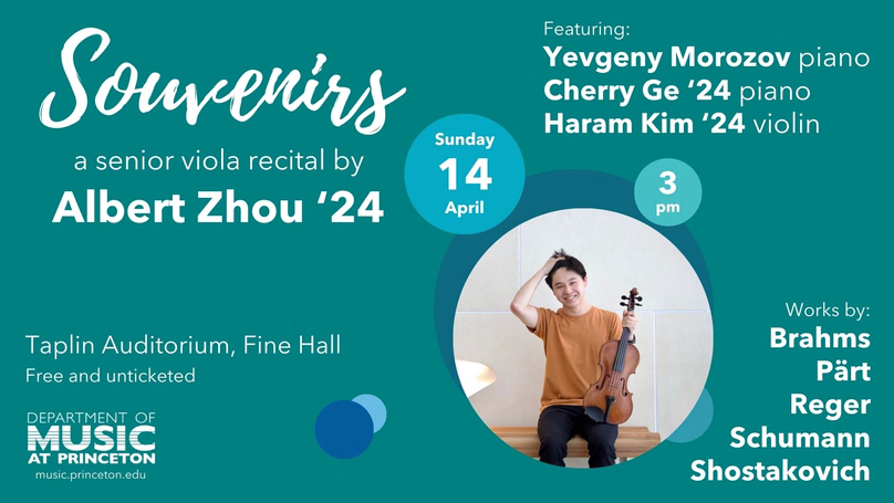 Senior Recital | Albert Zhou, viola